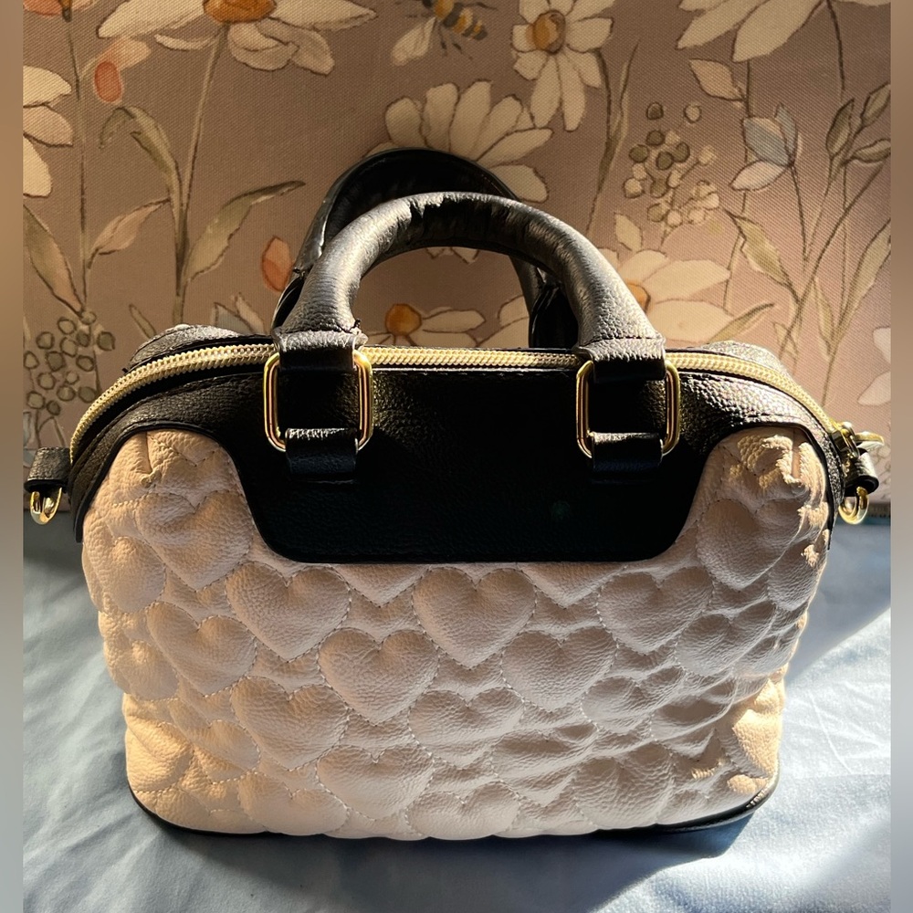 Betsey Johnson Cream Quilted Mini Bag - Picture 3 of 5